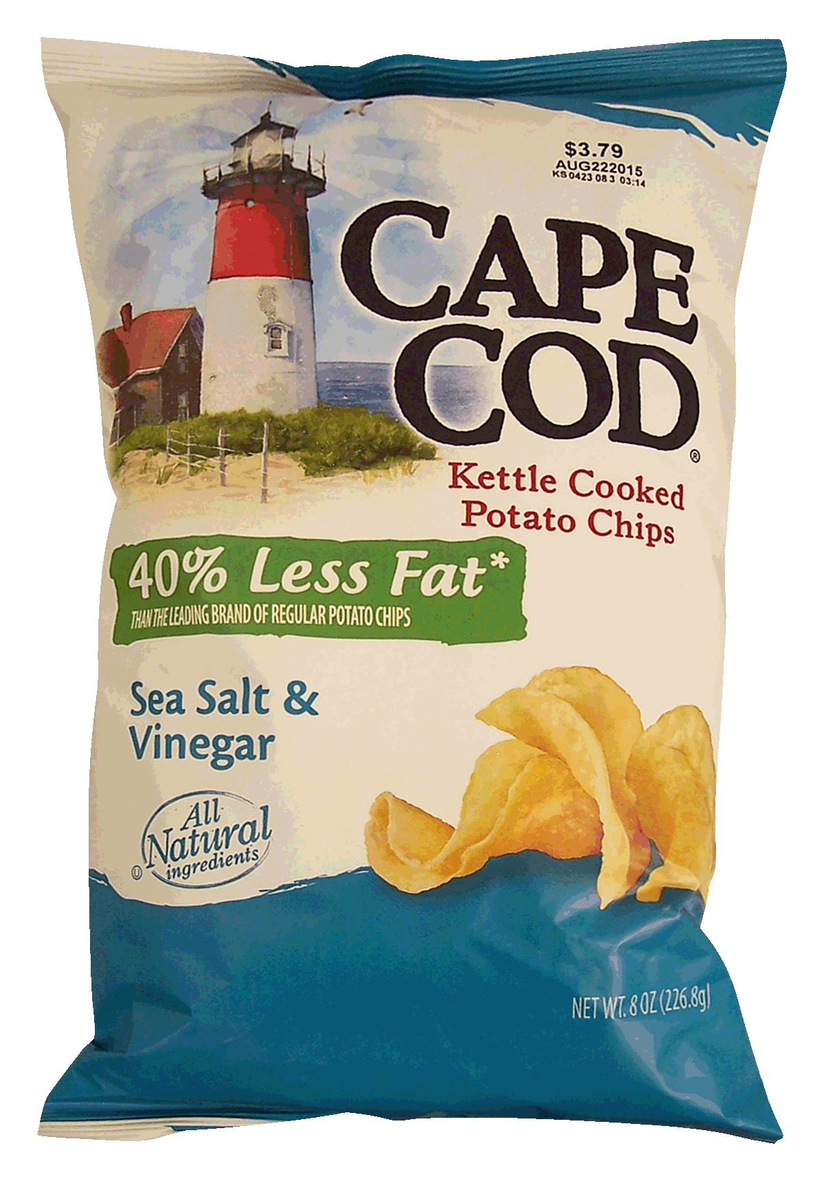 Cape Cod  sea salt & vinegar kettle cooked potato chips Full-Size Picture